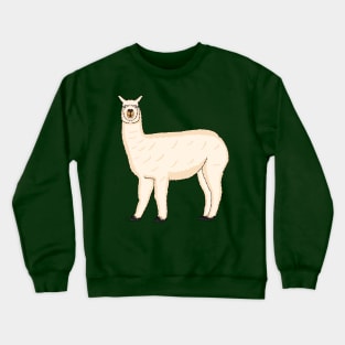 Llama cartoon illustration Crewneck Sweatshirt